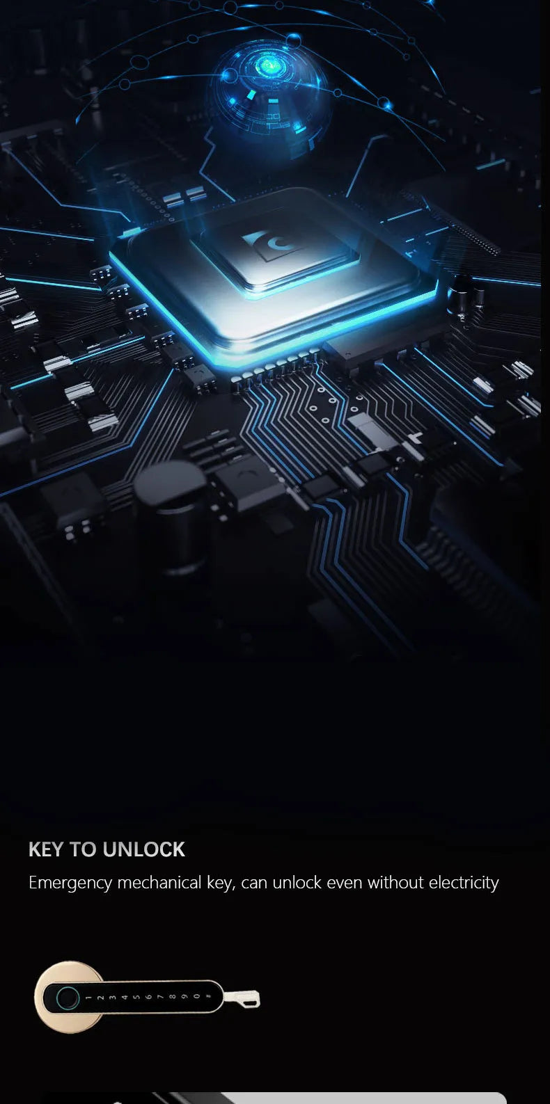 Cerradura Inteligente Bluetooth con Huella Digital